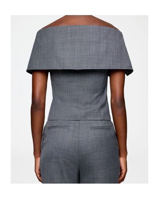 Ganni Gray Vest