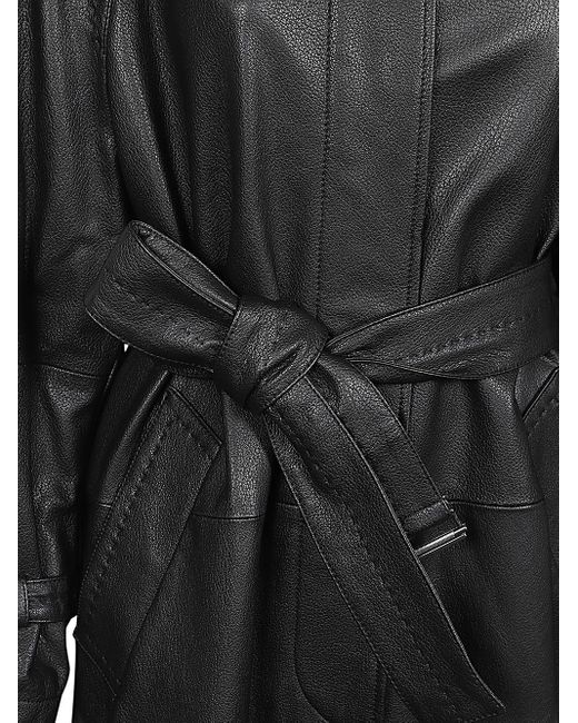 Max Mara Black Bellico Belted Trench Coat