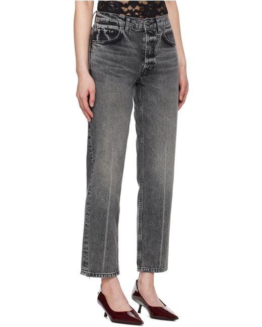 Anine Bing Gray Kate Jeans