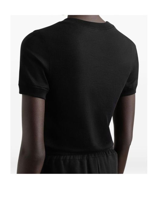 Dolce & Gabbana Black Logo Cotton T-Shirt