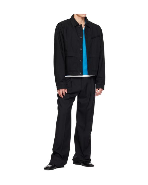 Entire studios Blue Hatch Single-Breasted Casual Jacket for men