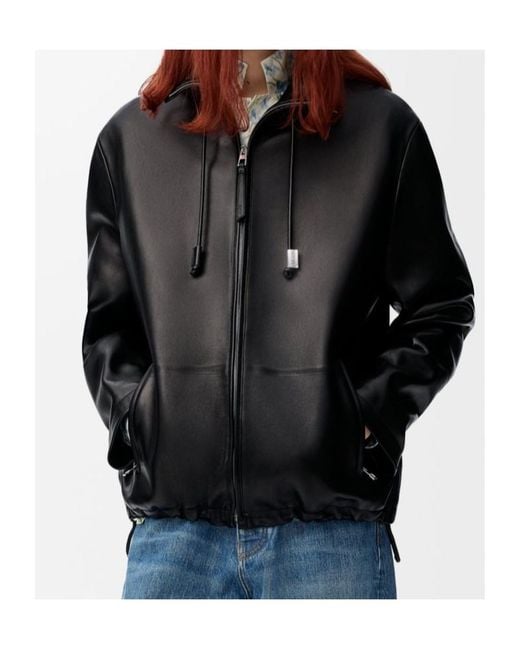 Loewe Black Zip-Up Jacket for men