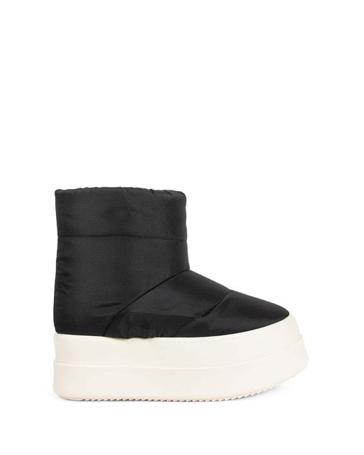 Rick Owens Black Mega Bumber Low Lunar Snow Boots for men
