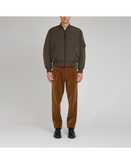 Aspesi Green Zip-Up Bomber Jacket for men