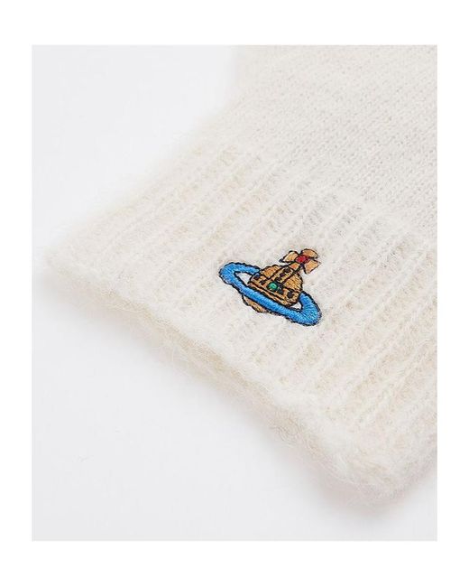 Vivienne Westwood White Fluffy Gloves