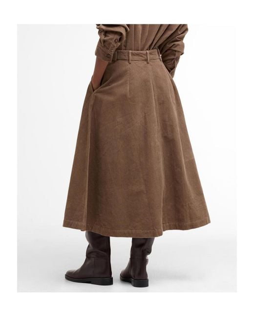 Barbour Brown Yasmin Skirt