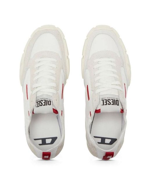 DIESEL White S-Pagodha Low-Top Sneakers for men