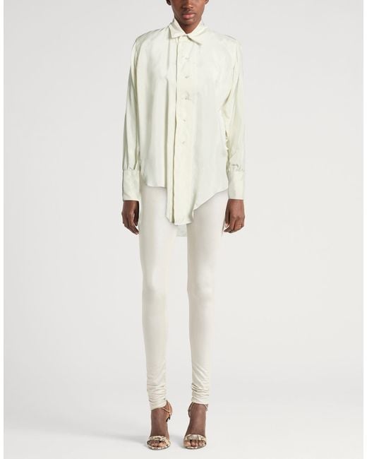 Maison Margiela White Solid Colour Shirts
