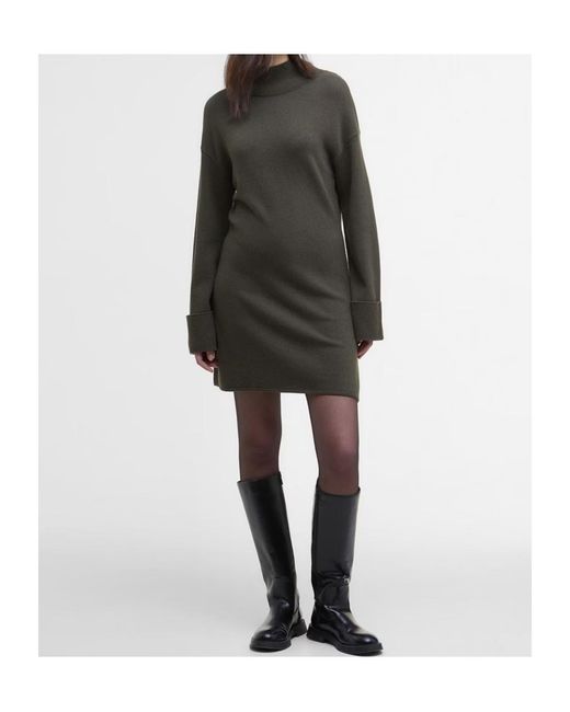 Barbour Black Lana Knitted Mini Dress