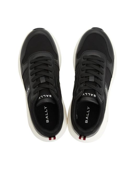 Bally Black Lace-Up Sneakers for men