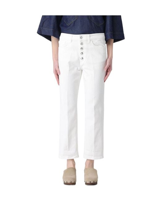 Dondup Blue Koons Buttoned Jeans