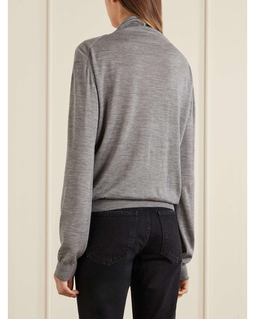 Khaite Gray Annette Sweater