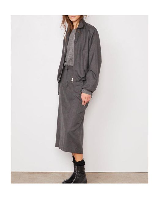Officine Generale Gray Long-Sleeve Jacket