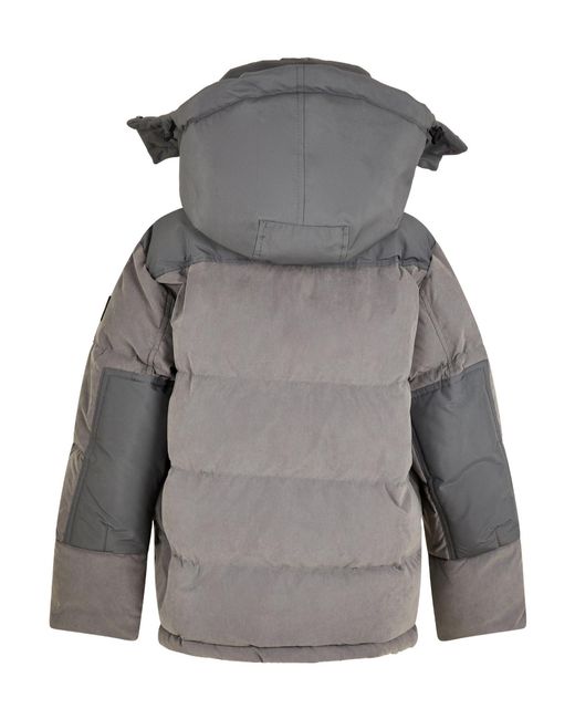 Boss Gray Casual Hooded Down Jacket for men