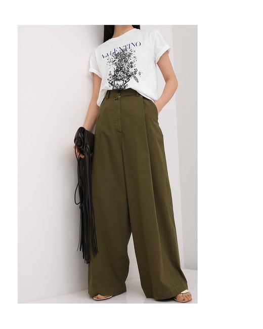 Valentino White Floral Bouquet Logo T-Shirt