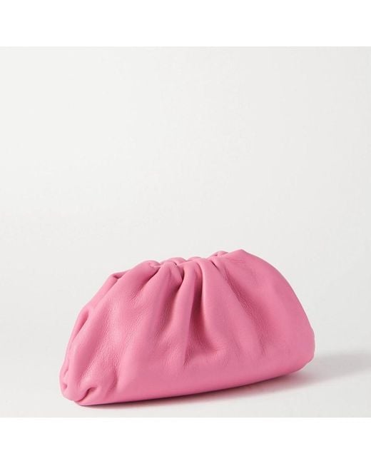 Bottega Veneta Pink Lanyard Leather Coin Pouch