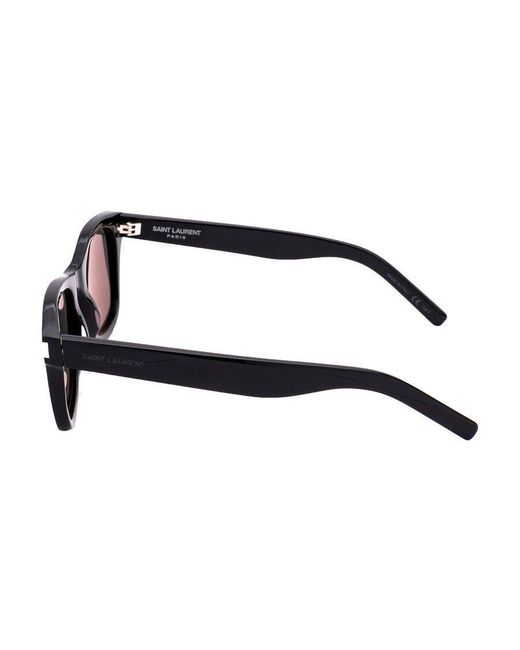 Saint Laurent Black Eyewear Sl 51 Rectangular Sunglasses