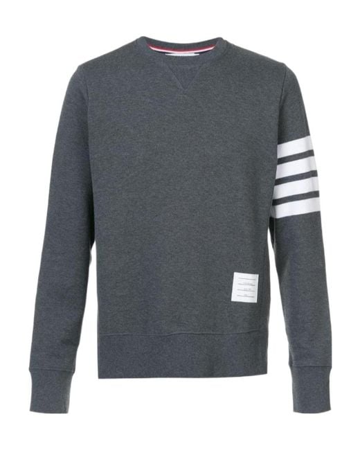 Thom Browne Gray Classic Loopback 4-Bar Sweatshirt for men