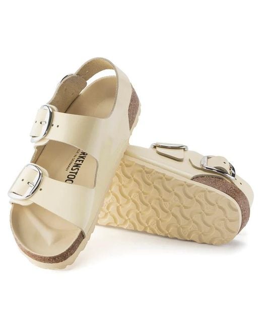 Birkenstock Natural Open-Toe Flat Sandals