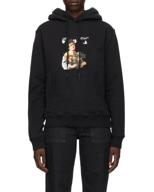 Off-White c/o Virgil Abloh Black Caravaggio Boy Hoodie for men