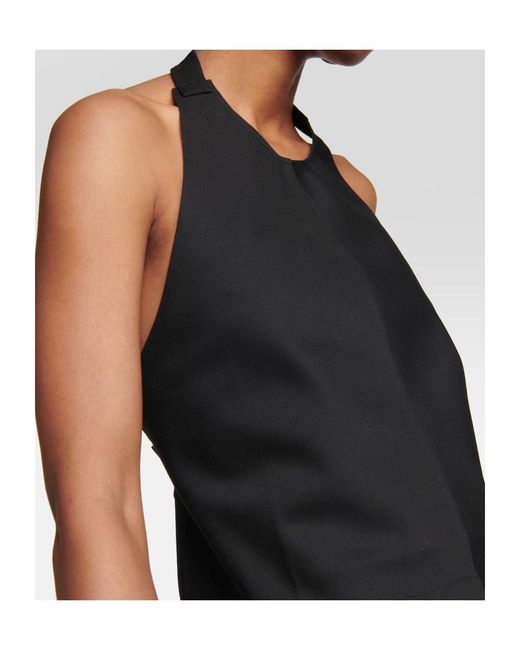 Wardrobe NYC Black Halter Neck Top