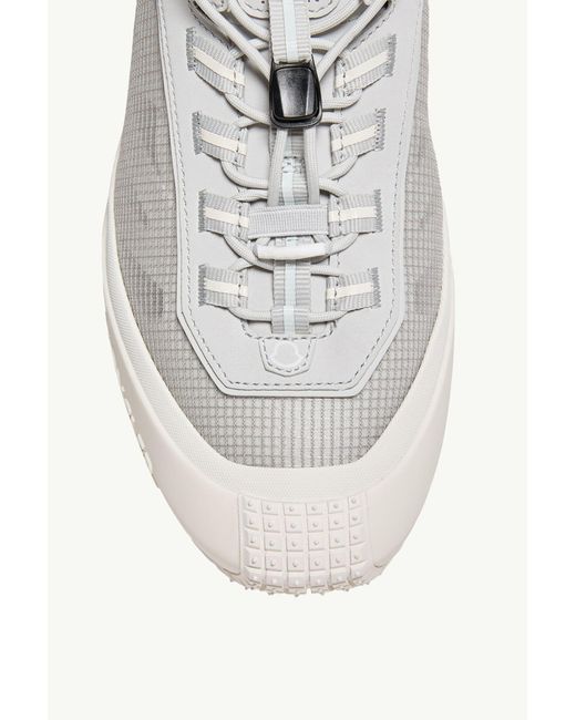 Moncler White Trailgrip Lp Suede Nubuck Sneaker for men
