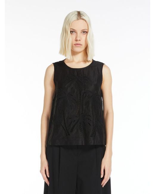 Max Mara Black Sleeveless Vest