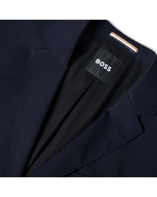 Boss Blue Classic Suit Jacket for men