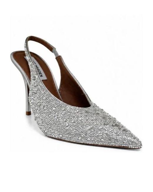 Steve Madden White Pointed-Toe High-Heeled Sandals