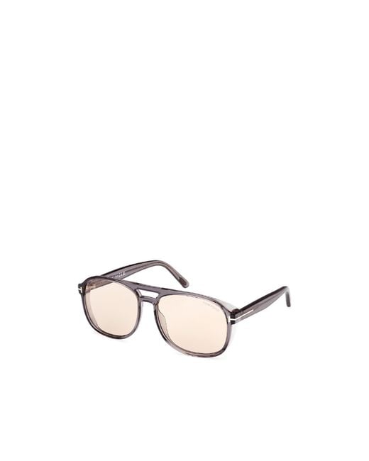 Tom Ford Natural Eyewear Pilot-Frame Sunglasses for men