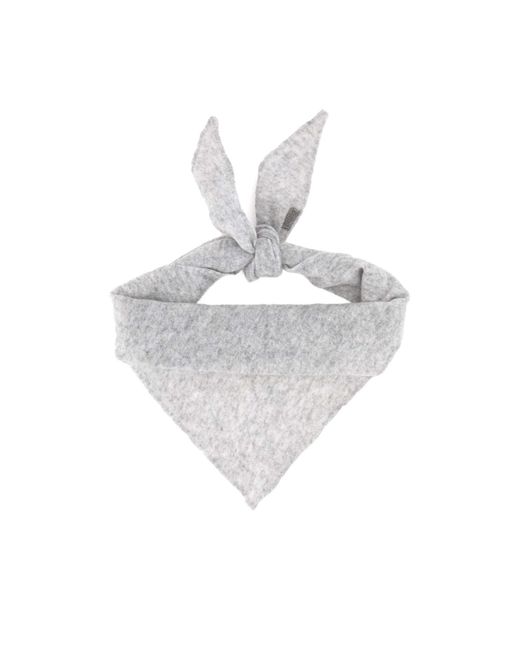 Brunello Cucinelli White Monili Foulard