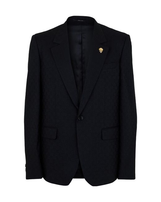 Gucci Black Single-Breasted Blazer for men