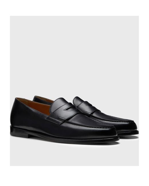 Doucal's Black Mario 50 Loafers for men