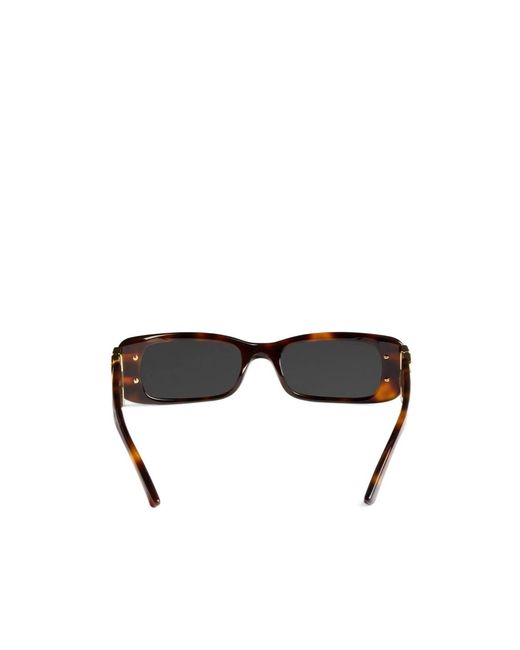 Balenciaga White Dynasty Rectangle Sunglasses