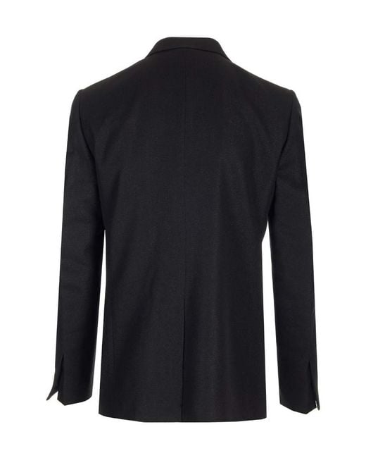 Givenchy Blue V-Neck Slim Fit Jacket for men