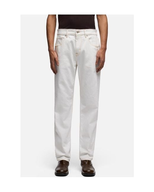 7 For All Mankind White The Straight 32' for men