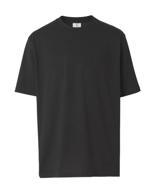 Burberry Black Monogram-Motif T-Shirt for men