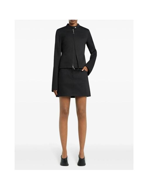 Courreges Black Courrèges Zip-Up City Jacket