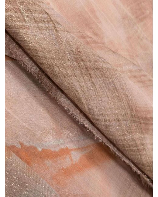 Faliero Sarti Pink Kledy Logo Scarf