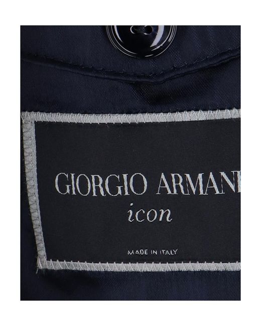 Giorgio Armani Blue Double Breasted Jacket for men