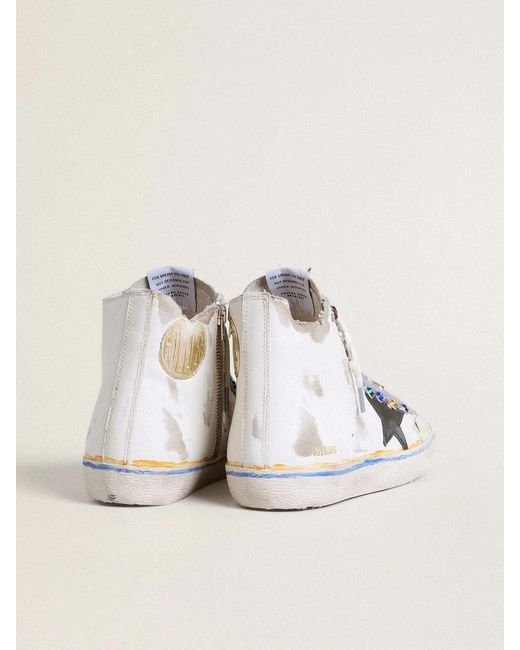 Golden Goose Deluxe Brand Multicolor Francy Penstar Lab With Leather Star And Studs for men