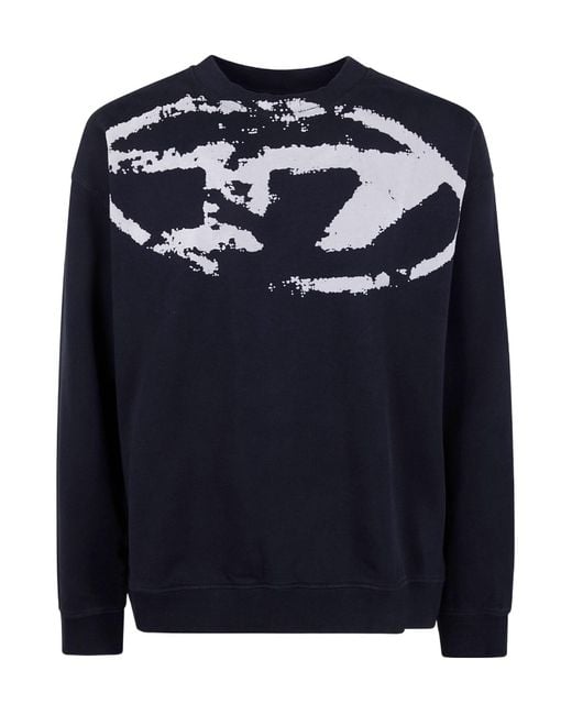 DIESEL Blue Boxt-N5 Sweatshirt for men