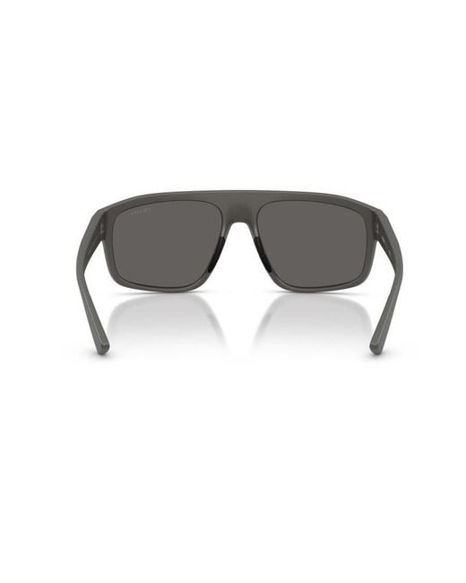 Prada Linea Rossa Gray Prada Eeywear Linea Rossa Irregular Frame Sunglasses for men