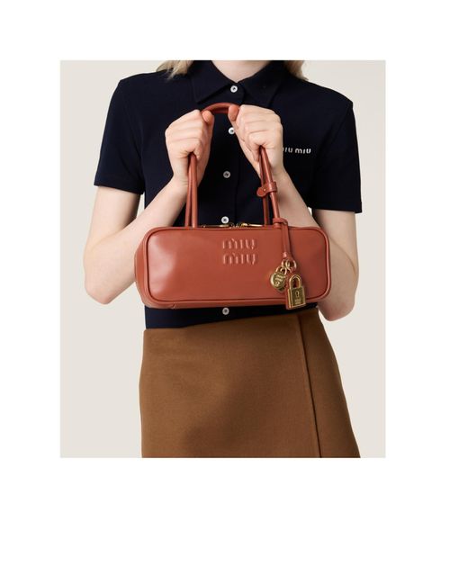 Miu Miu Red Beau Leather Bag