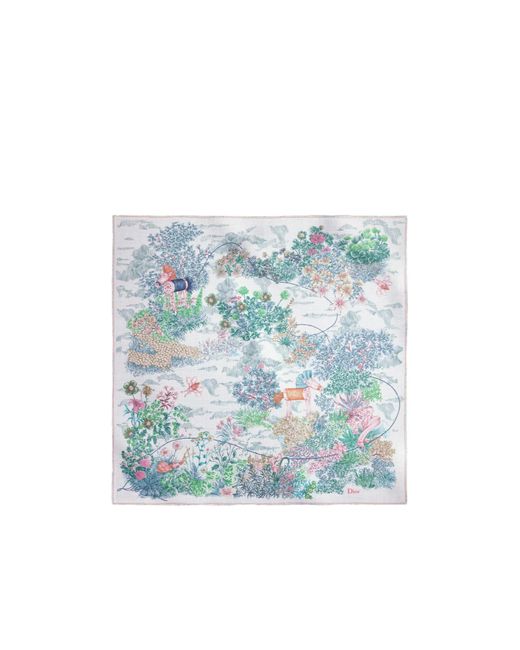 Dior Blue Charming Garden Shawl