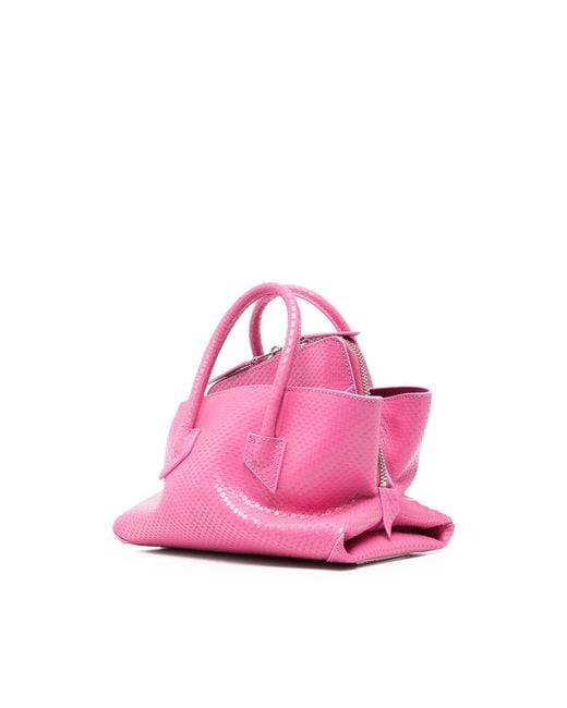 The Attico Pink The La Passeggiata Zip-Up Tote Bag