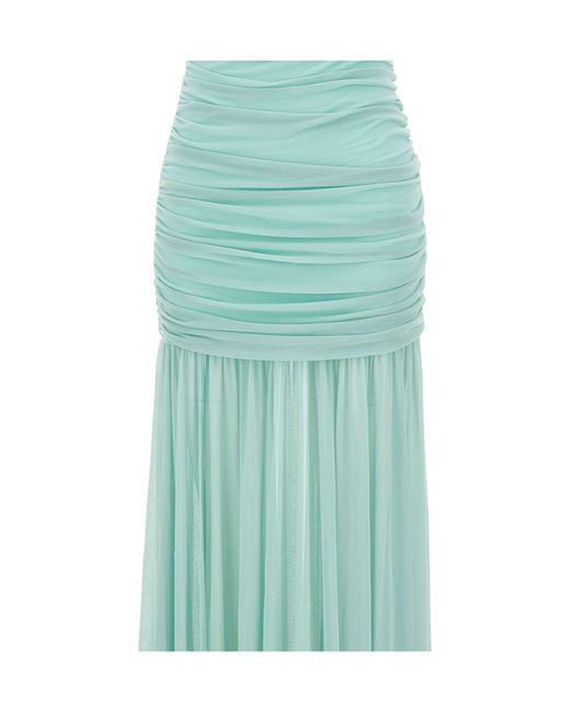 retroféte Green Retrofete Ruched Strapless Dresses