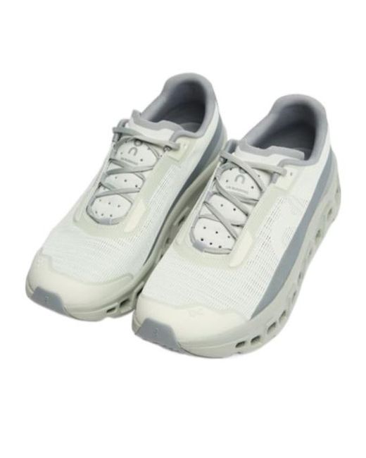 On Shoes Gray Laceup Thicksoled Sneakers for men