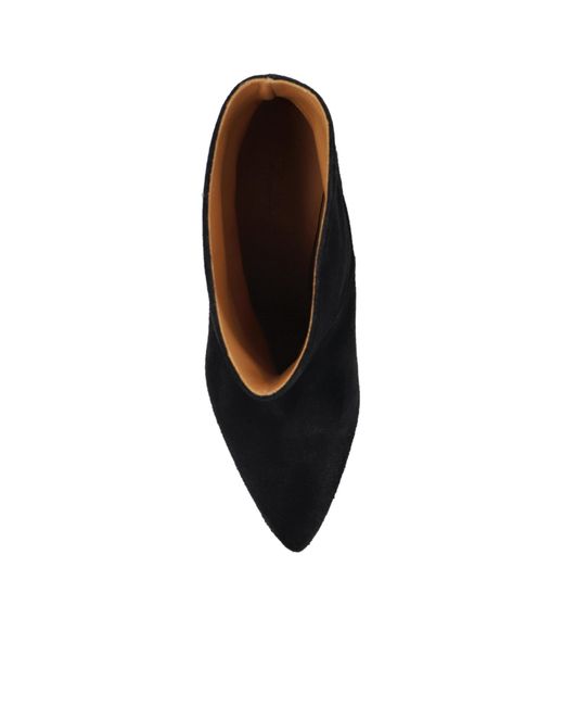 Isabel Marant Black Larta Pointed-Toe Ankle Boots