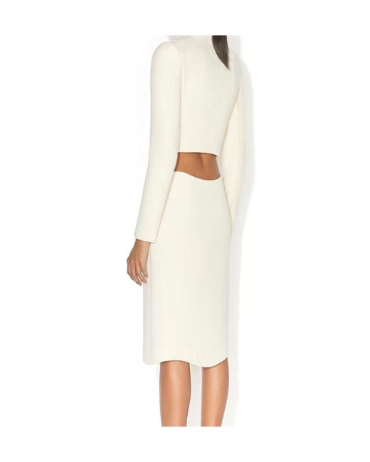 Alaïa White Alaïa Crepe Tailored Jacket